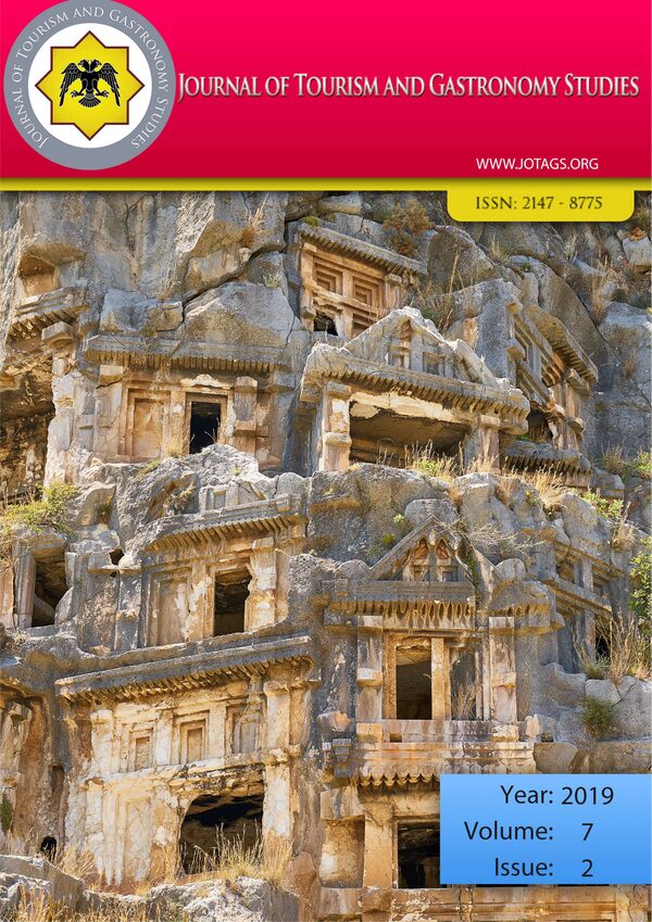 					View Vol. 7 No. 2 (2019): Journal of Tourism and Gastronomy Studies
				